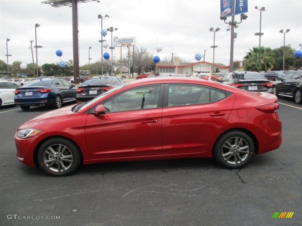 2017 Elantra SE - Red / Beige photo #5