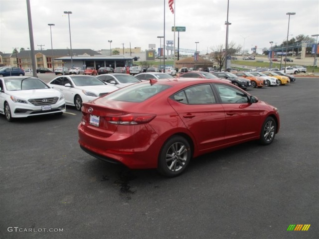 2017 Elantra SE - Red / Beige photo #6