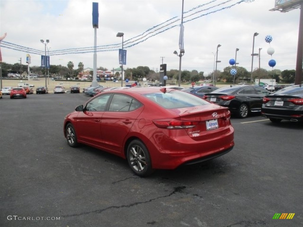 2017 Elantra SE - Red / Beige photo #7