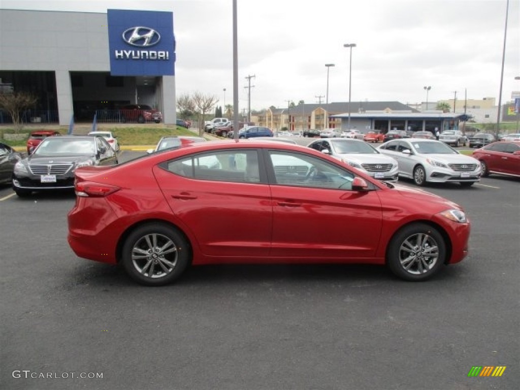 2017 Elantra SE - Red / Beige photo #8