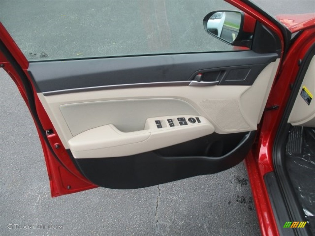 2017 Elantra SE - Red / Beige photo #10