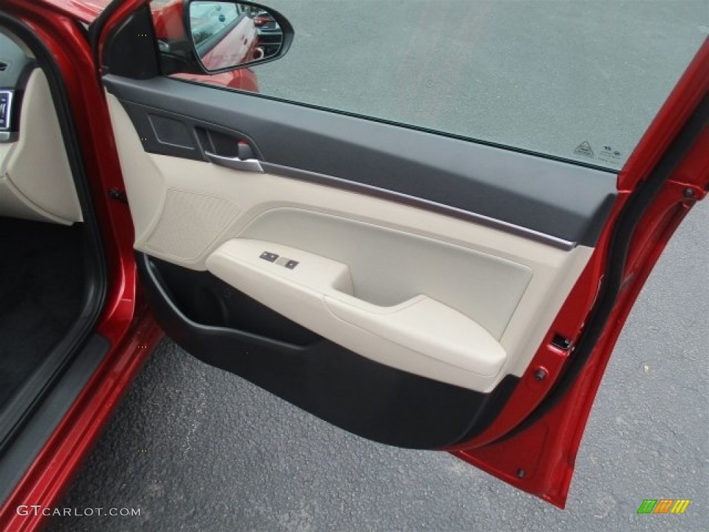 2017 Elantra SE - Red / Beige photo #11