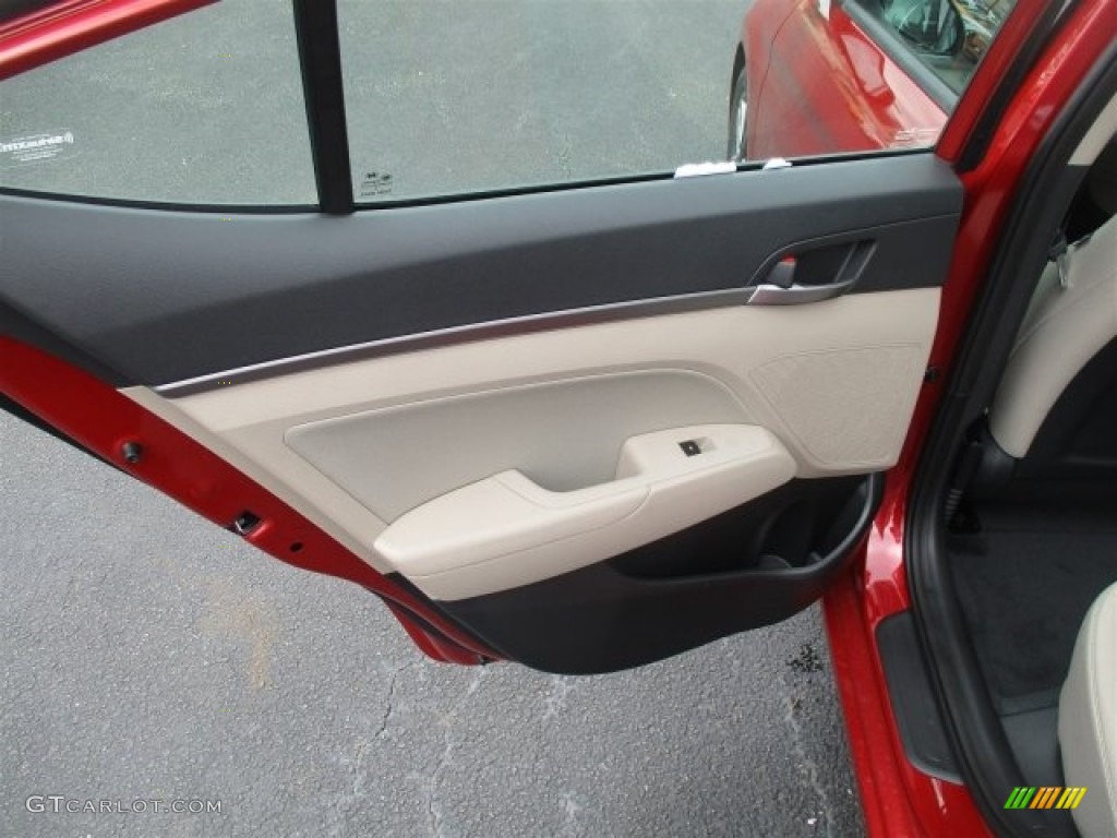 2017 Elantra SE - Red / Beige photo #13