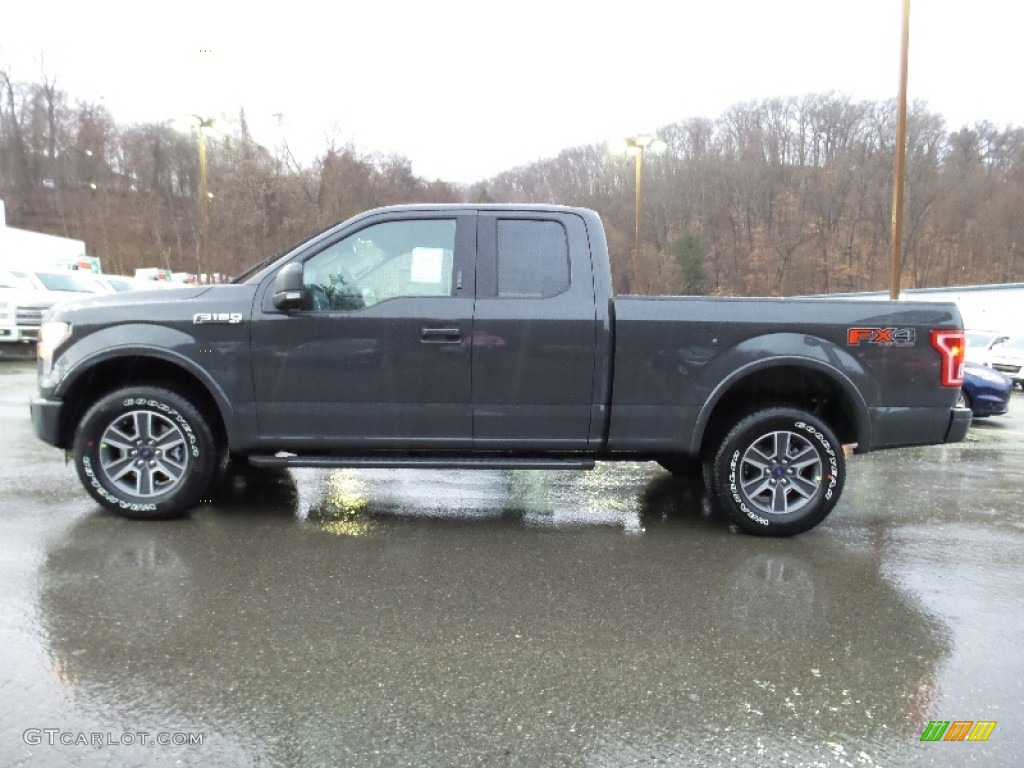 2016 F150 XLT SuperCab 4x4 - Lithium Gray / Black photo #1