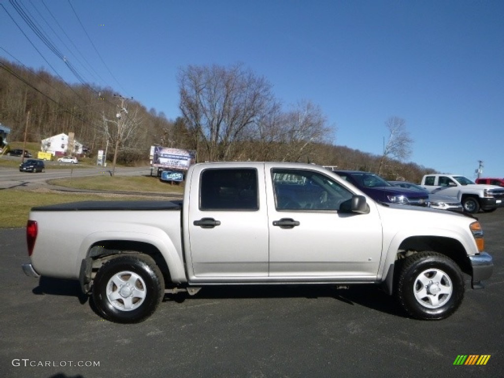 2007 Canyon SLE Crew Cab 4x4 - Silver Birch Metallic / Dark Pewter photo #7