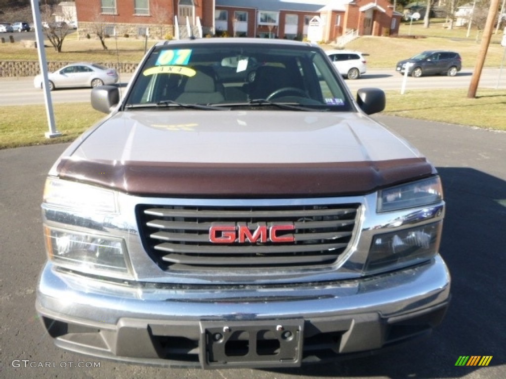 2007 Canyon SLE Crew Cab 4x4 - Silver Birch Metallic / Dark Pewter photo #12