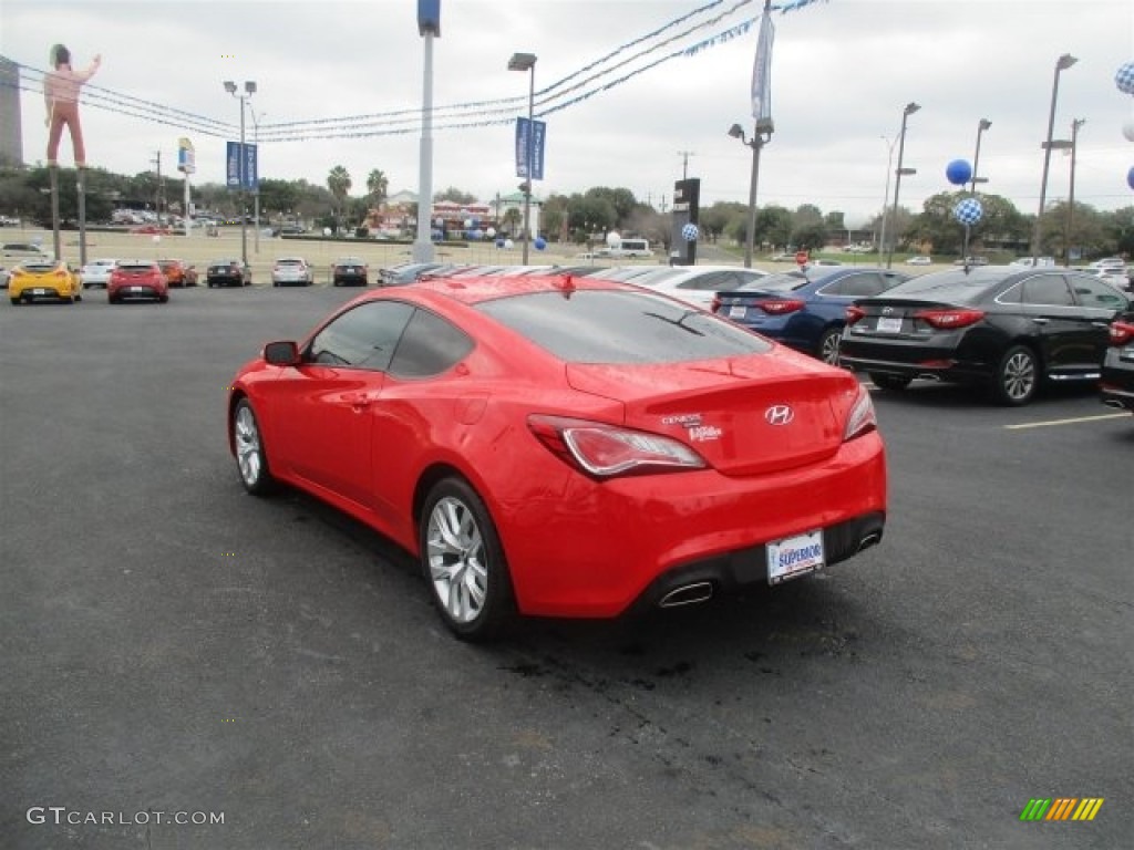 2016 Genesis Coupe 3.8 - Tsukuba Red / Black photo #6