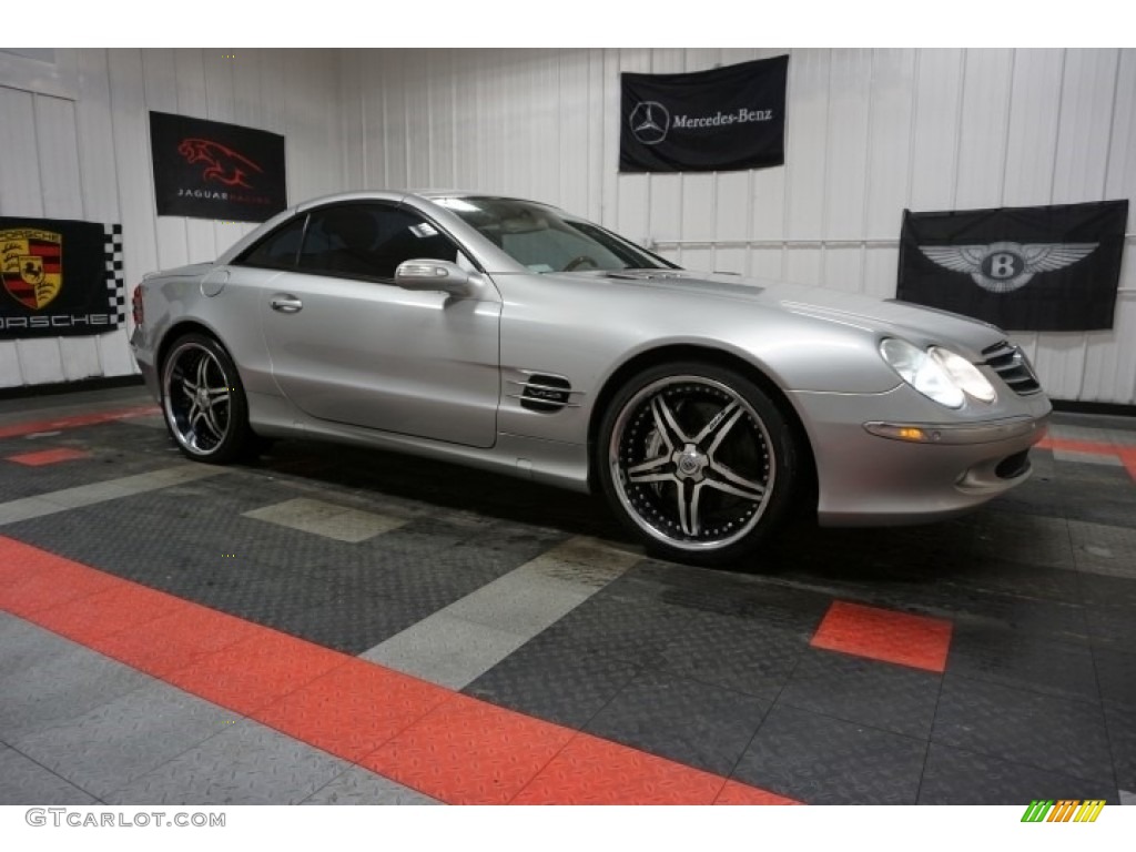 2005 SL 600 Roadster - Brilliant Silver Metallic / Ash photo #6