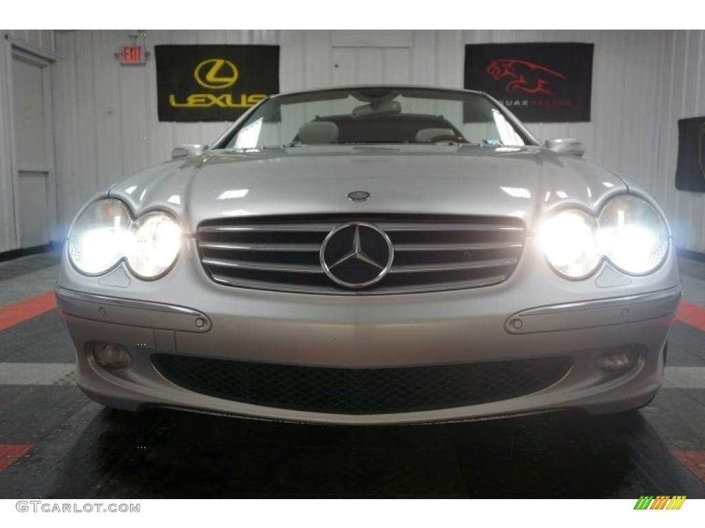 2005 SL 600 Roadster - Brilliant Silver Metallic / Ash photo #9