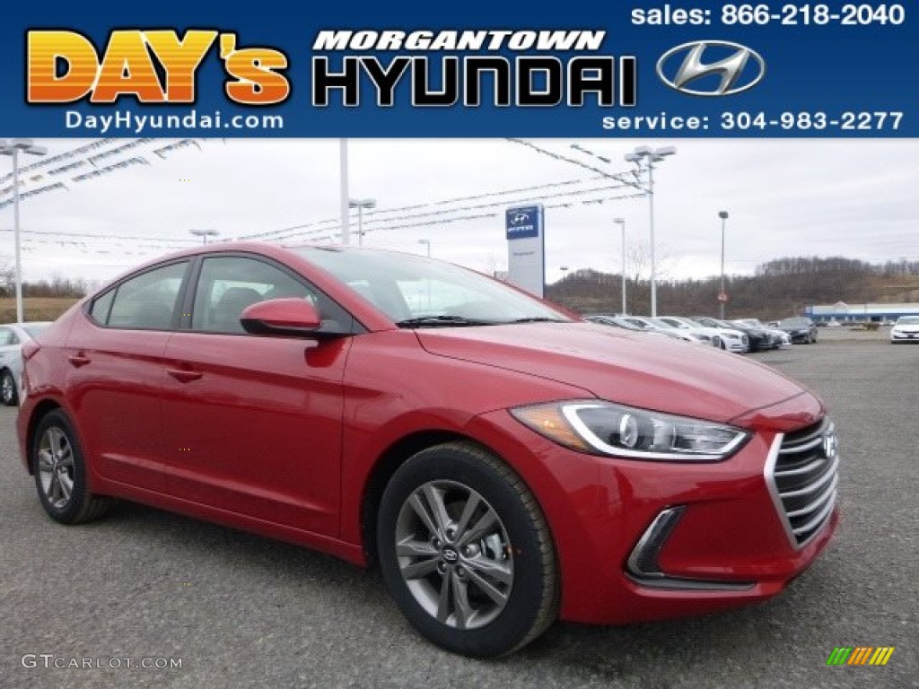 2017 Elantra SE - Red / Gray photo #1