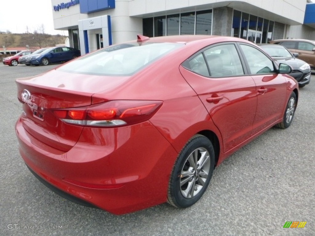 2017 Elantra SE - Red / Gray photo #7