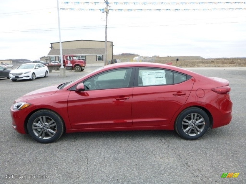 2017 Elantra SE - Red / Gray photo #10