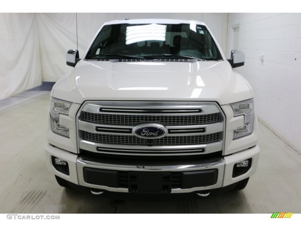 2016 F150 Lariat SuperCrew 4x4 - Oxford White / Black photo #2