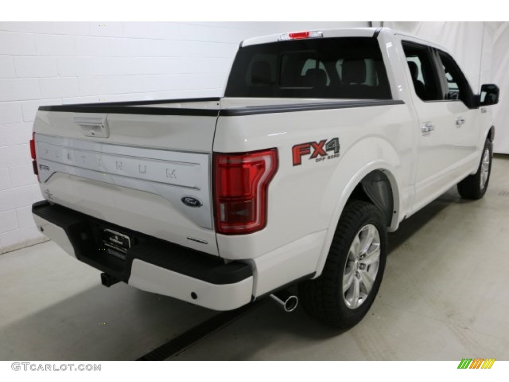 2016 F150 Lariat SuperCrew 4x4 - Oxford White / Black photo #4