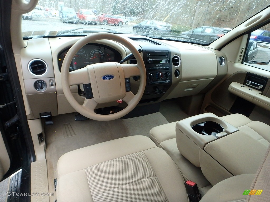 2006 F150 XLT SuperCab 4x4 - Aspen Green Metallic / Tan photo #17