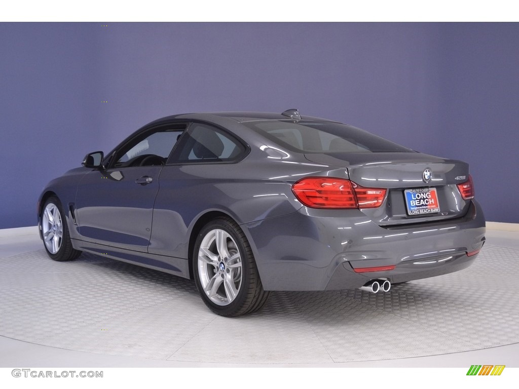 2016 4 Series 428i Coupe - Mineral Grey Metallic / Black photo #4