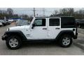2016 Bright White Jeep Wrangler Unlimited Sport 4x4  photo #3