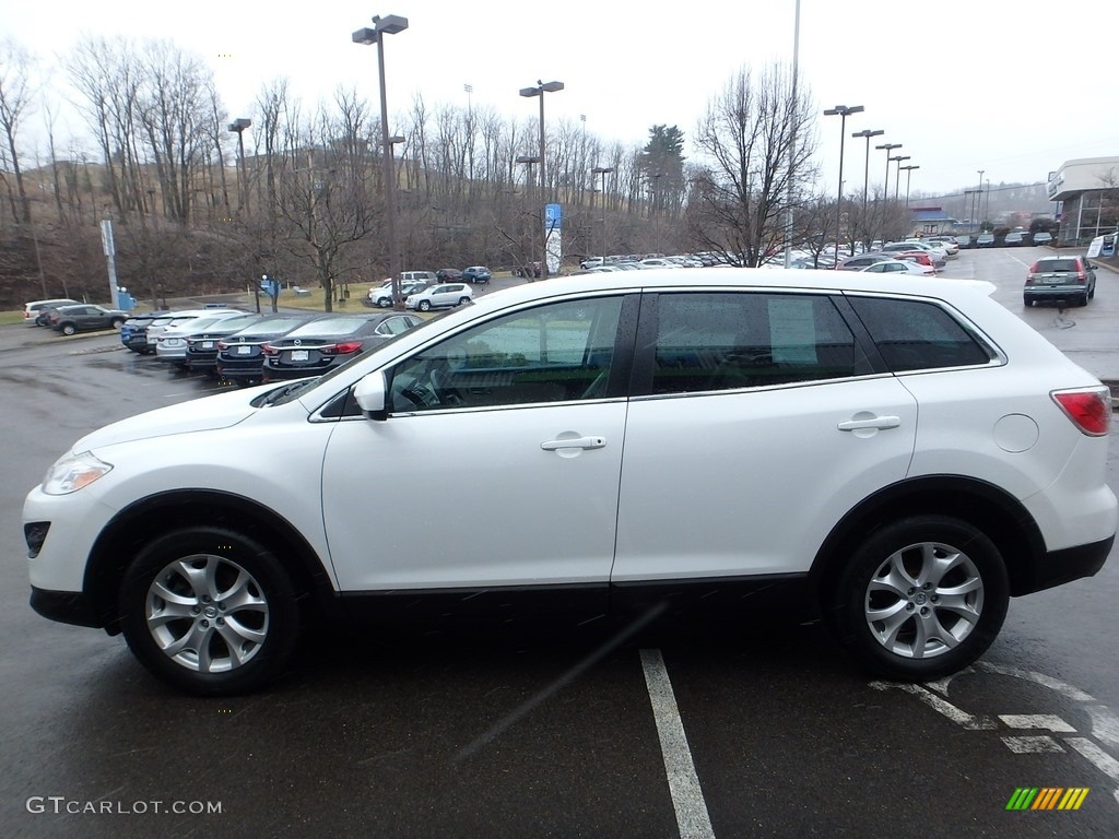 2011 CX-9 Touring AWD - Crystal White Pearl Mica / Sand photo #6