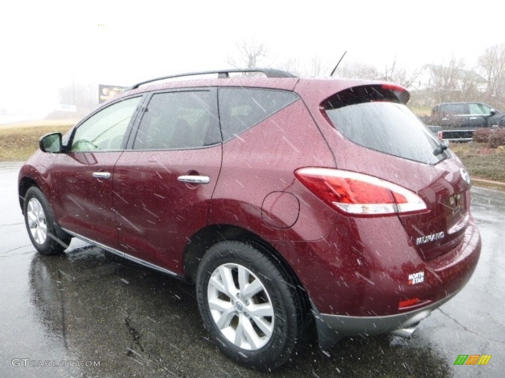 2012 Murano SL AWD - Merlot / Beige photo #8