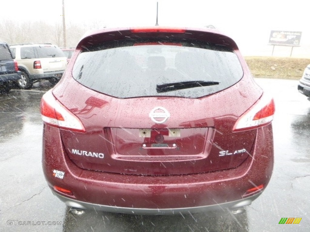 2012 Murano SL AWD - Merlot / Beige photo #9