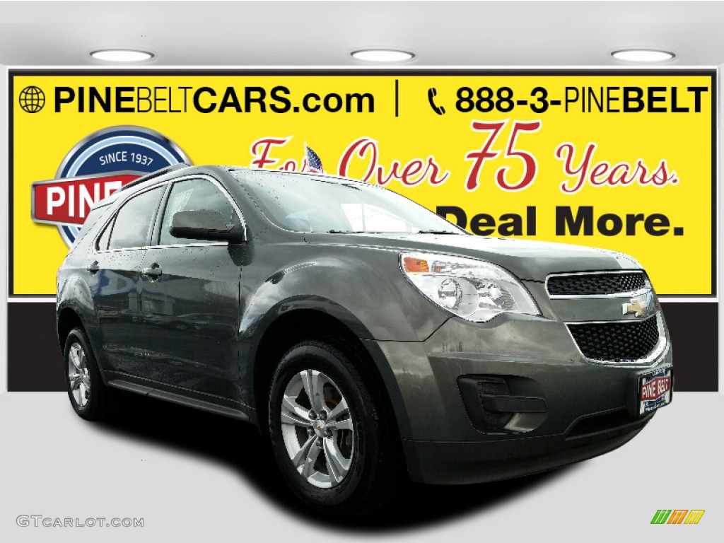 2013 Equinox LT AWD - Steel Green Metallic / Light Titanium/Jet Black photo #1