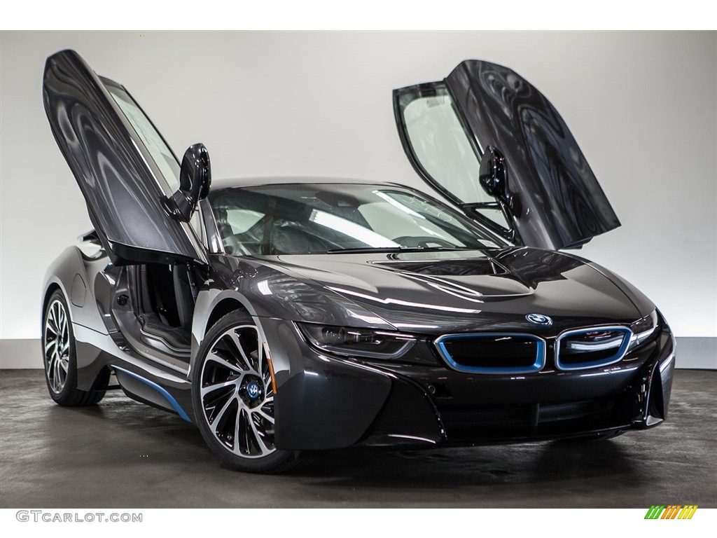 Sophisto Grey Metallic 2016 BMW i8 Standard i8 Model Exterior Photo #111041699