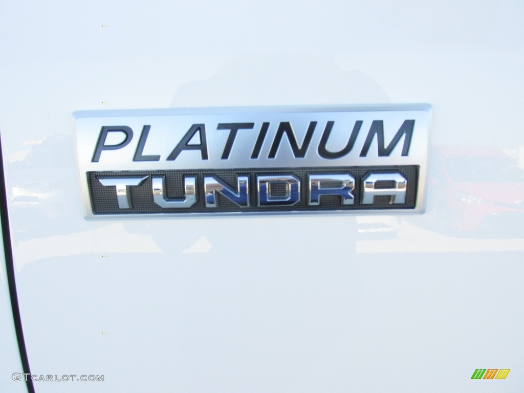 2016 Tundra Platinum CrewMax - Super White / Black photo #14