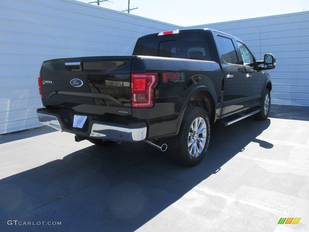 2016 F150 Lariat SuperCrew 4x4 - Shadow Black / Black photo #4