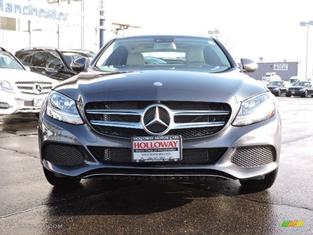 2016 C 300 4Matic Sedan - Steel Grey Metallic / Crystal Grey/Black photo #2