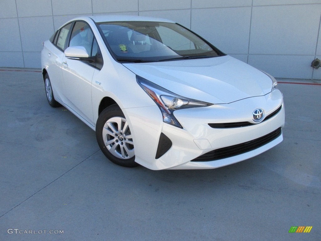 2016 Prius Two - Blizzard Pearl / Harvest Beige photo #1