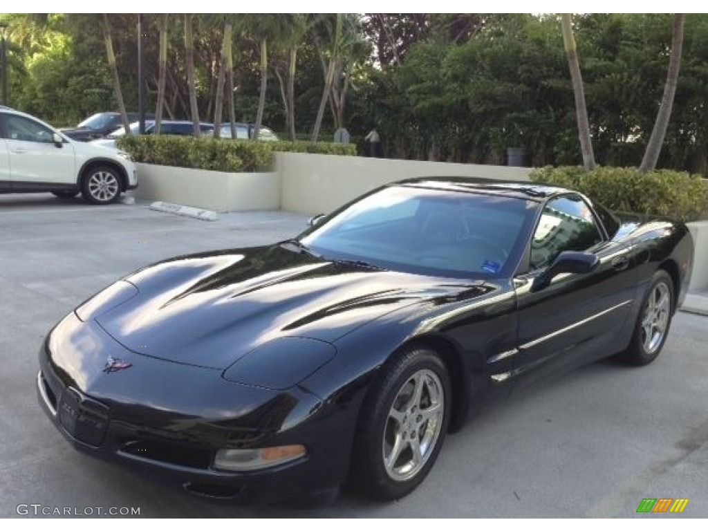 Black 2002 Chevrolet Corvette Coupe Exterior Photo #111055274