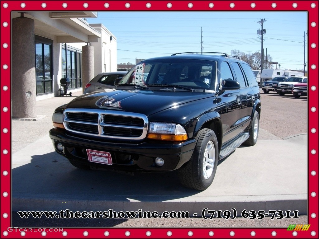 2003 Durango SLT - Black / Dark Slate Gray photo #1