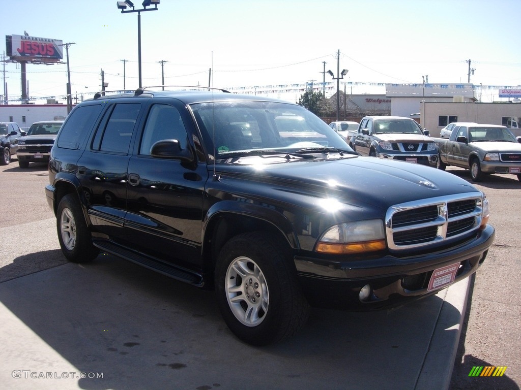 2003 Durango SLT - Black / Dark Slate Gray photo #7