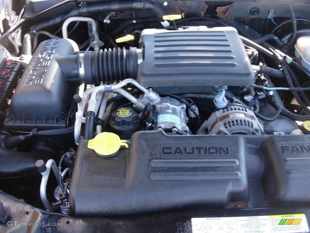 2003 Durango SLT - Black / Dark Slate Gray photo #9