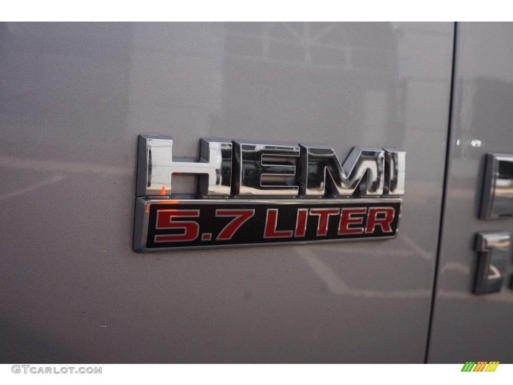 2015 1500 Big Horn Quad Cab - Bright Silver Metallic / Black/Diesel Gray photo #14