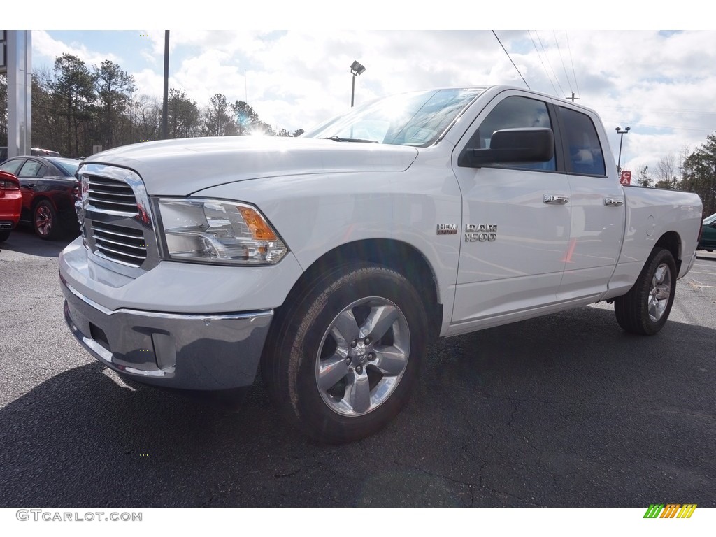 2015 1500 Big Horn Quad Cab - Bright White / Black/Diesel Gray photo #3