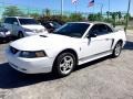 2001 Oxford White Ford Mustang V6 Convertible  photo #21