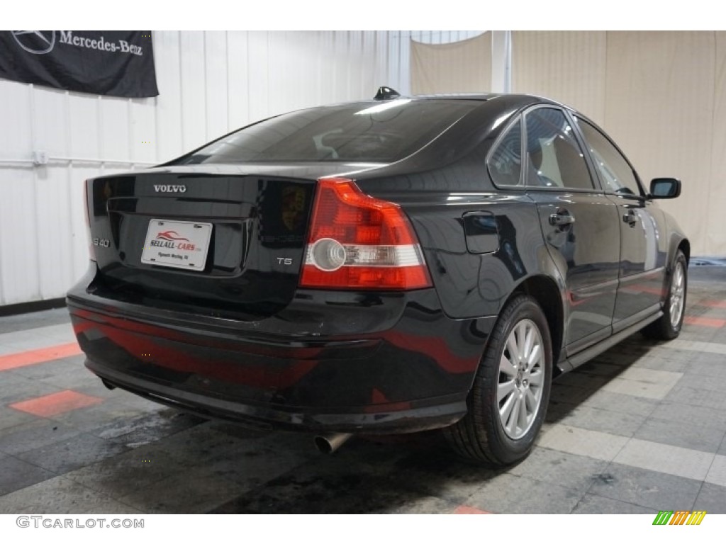2006 S40 T5 - Black / Off Black photo #8