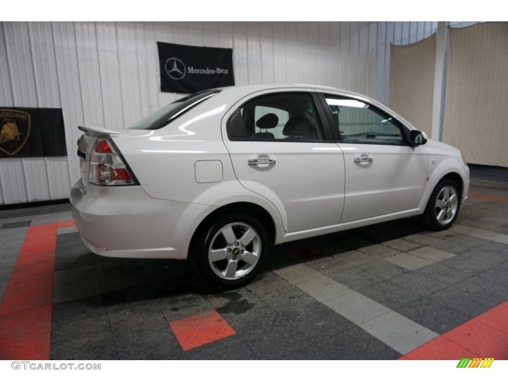 2008 Aveo LT Sedan - Summit White / Charcoal photo #7