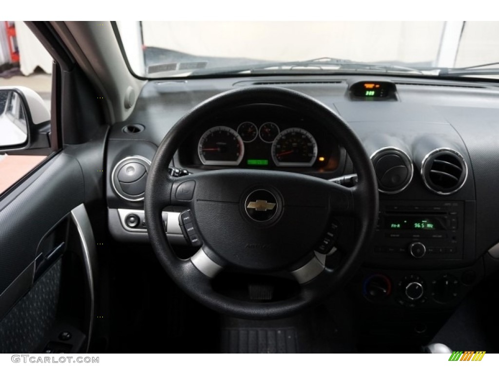 2008 Aveo LT Sedan - Summit White / Charcoal photo #28