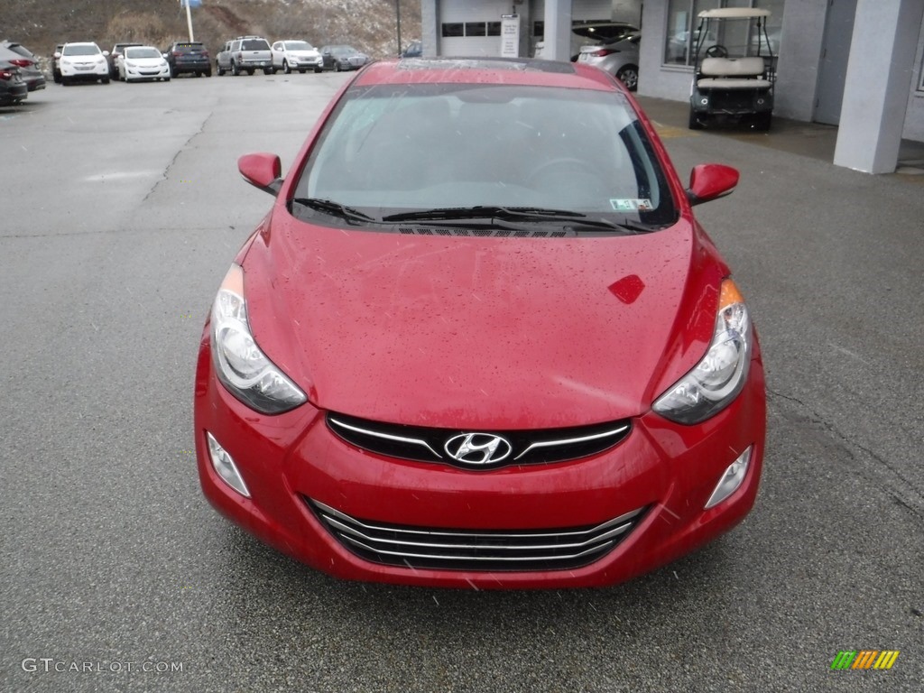 2013 Elantra Limited - Red / Black photo #5