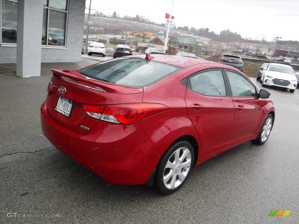 2013 Elantra Limited - Red / Black photo #9