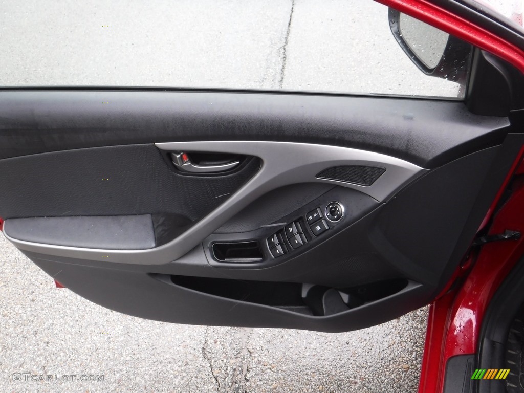 2013 Elantra Limited - Red / Black photo #13