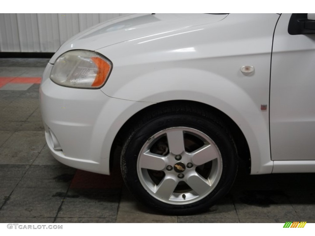 2008 Aveo LT Sedan - Summit White / Charcoal photo #74