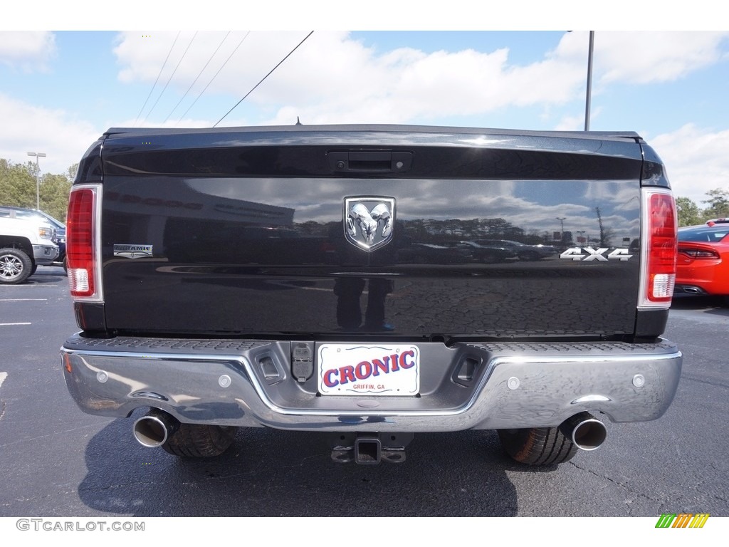 2016 1500 Laramie Crew Cab 4x4 - Brilliant Black Crystal Pearl / Black photo #6