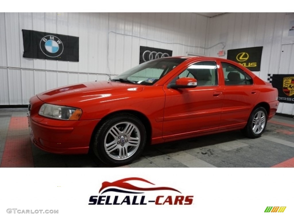 Passion Red Volvo S60