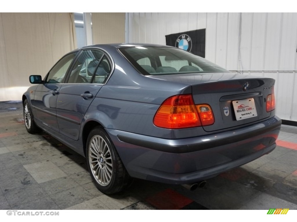 2003 3 Series 330xi Sedan - Steel Blue Metallic / Grey photo #9