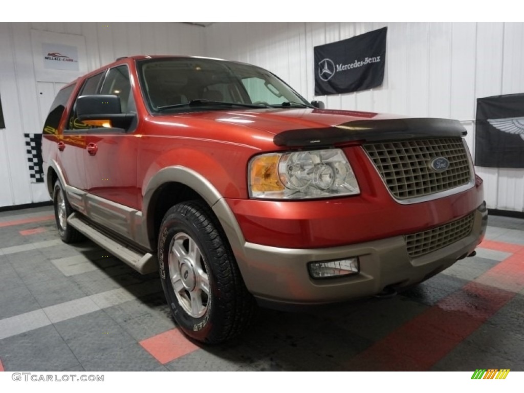Laser Red Tinted Metallic 2003 Ford Expedition Eddie Bauer 4x4 Exterior Photo #111064451