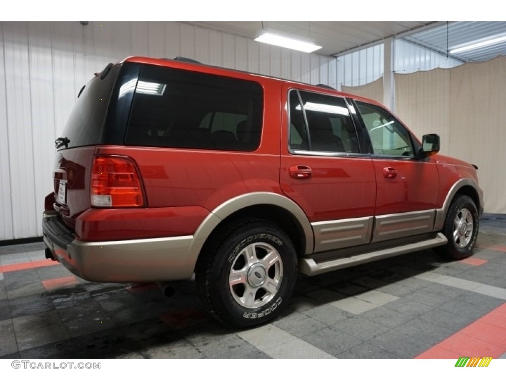 2003 Expedition Eddie Bauer 4x4 - Laser Red Tinted Metallic / Medium Parchment photo #7