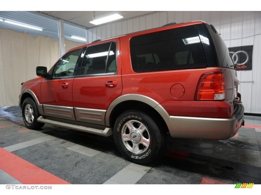2003 Expedition Eddie Bauer 4x4 - Laser Red Tinted Metallic / Medium Parchment photo #11